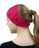 NYFASHION101 Hand Knitted Button Closure Winter Headband Headwrap