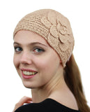 NYFASHION101 Hand Knitted Button Closure Winter Headband Headwrap