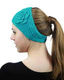 NYFASHION101 Hand Knitted Button Closure Winter Headband Headwrap