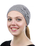 NYFASHION101 Hand Knitted Button Closure Winter Headband Headwrap