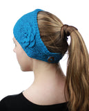 NYFASHION101 Hand Knitted Button Closure Winter Headband Headwrap