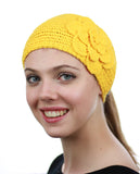 NYFASHION101 Hand Knitted Button Closure Winter Headband Headwrap