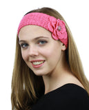 NYFASHION101 Hand Knitted Button Closure Winter Headband Headwrap