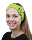 NYFASHION101 Hand Knitted Button Closure Winter Headband Headwrap