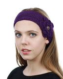 NYFASHION101 Hand Knitted Button Closure Winter Headband Headwrap