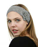 NYFASHION101 Hand Knitted Button Closure Winter Headband Headwrap