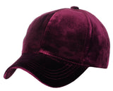 C.C Unisex Soft Velvet Crushable Blank Adjustable Baseball Cap Hat