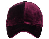 C.C Unisex Soft Velvet Crushable Blank Adjustable Baseball Cap Hat