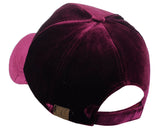 C.C Unisex Soft Velvet Crushable Blank Adjustable Baseball Cap Hat