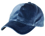 C.C Unisex Soft Velvet Crushable Blank Adjustable Baseball Cap Hat