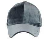 C.C Unisex Soft Velvet Crushable Blank Adjustable Baseball Cap Hat