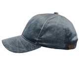 C.C Unisex Soft Velvet Crushable Blank Adjustable Baseball Cap Hat