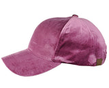C.C Unisex Soft Velvet Crushable Blank Adjustable Baseball Cap Hat