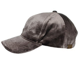 C.C Unisex Soft Velvet Crushable Blank Adjustable Baseball Cap Hat