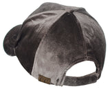 C.C Unisex Soft Velvet Crushable Blank Adjustable Baseball Cap Hat