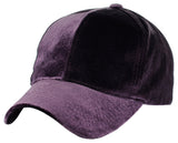 C.C Unisex Soft Velvet Crushable Blank Adjustable Baseball Cap Hat