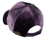C.C Unisex Soft Velvet Crushable Blank Adjustable Baseball Cap Hat
