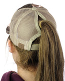 C.C Ponycap Messy Bun Ponytail Reversible Magic Sequin Adjustable Baseball Cap