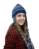 NYFASHION101 Nepal Handmade Ear Flaps Wool Fleece Lined Winter Hat-C10