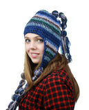 NYFASHION101 Nepal Handmade Ear Flaps Wool Fleece Lined Winter Hat-C10