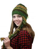 NYFASHION101 Nepal Handmade Ear Flaps Wool Fleece Lined Winter Hat-C10