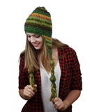 NYFASHION101 Nepal Handmade Ear Flaps Wool Fleece Lined Winter Hat-C10