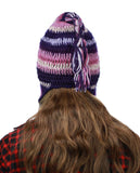 NYFASHION101 Nepal Handmade Ear Flaps Wool Fleece Lined Winter Hat-C10