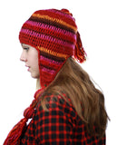NYFASHION101 Nepal Handmade Ear Flaps Wool Fleece Lined Winter Hat-C10