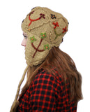 NYFASHION101 Nepal Handmade Ear Flaps Wool Fleece Lined Winter Hat