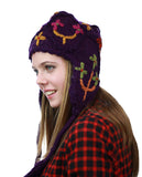 NYFASHION101 Nepal Handmade Ear Flaps Wool Fleece Lined Winter Hat