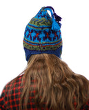 NYFASHION101 Nepal Handmade Ear Flaps Wool Fleece Lined Winter Hat-C12