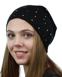 NYFASHION101 Unisex Comfort & Warm Knit Studded Slouchy Beanie Hat