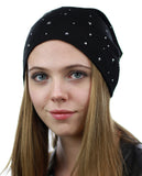 NYFASHION101 Unisex Comfort & Warm Knit Studded Slouchy Beanie Hat