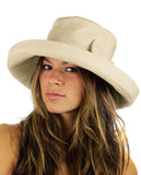 NYFASHION101 Women's Summer Packable Bow Accent Foldable Brim Beach Sun Hat