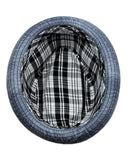NYFASHION101 Classic Lightweight Cotton Unisex Trilby Fedora Hat
