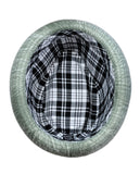 NYFASHION101 Classic Lightweight Cotton Unisex Trilby Fedora Hat