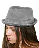 NYFASHION101 Classic Lightweight Cotton Unisex Trilby Fedora Hat