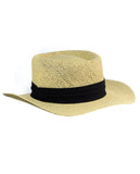 NYFASHION101 Unisex Classic Black Band Straw Weaved Panama Hat