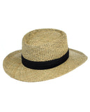 NYFASHION101 Unisex Classic Black Band Straw Weaved Panama Hat