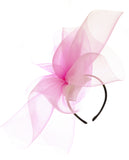 NYFASHION101 Elegant Formal Curlicue Center Sinamay Fascinator Headband