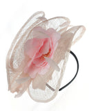 NYfashion101 Cocktail Elegant Ruffle Feather Sinamay Fascinator Headband