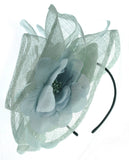 NYfashion101 Cocktail Elegant Ruffle Feather Sinamay Fascinator Headband