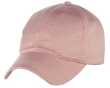 Women's Adjustable Satin Feel Low Profile Baseball Dad Cap Hat