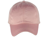 Women's Adjustable Satin Feel Low Profile Baseball Dad Cap Hat