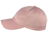 Women's Adjustable Satin Feel Low Profile Baseball Dad Cap Hat