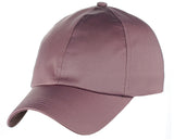 Women's Adjustable Satin Feel Low Profile Baseball Dad Cap Hat