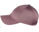 Women's Adjustable Satin Feel Low Profile Baseball Dad Cap Hat