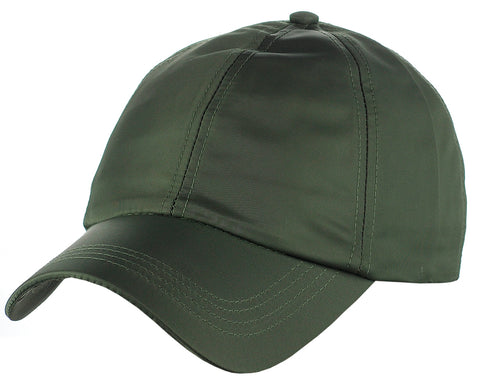 Women's Adjustable Satin Feel Low Profile Baseball Dad Cap Hat