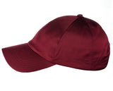 Women's Adjustable Satin Feel Low Profile Baseball Dad Cap Hat