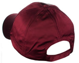 Women's Adjustable Satin Feel Low Profile Baseball Dad Cap Hat